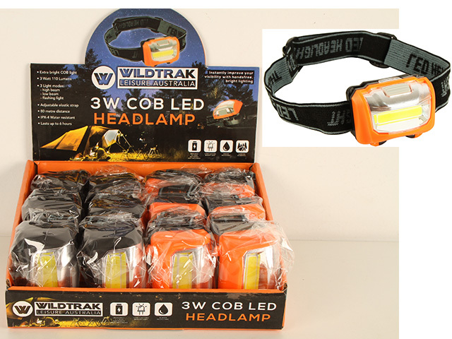 COB LED HEADLAMP 3W UN12