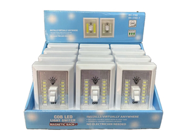 LIGHTS LED LIGHT SWITCH FLIP BATTERY INCLUDED UN12