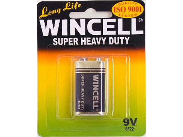 SUPER HEAVY DUTY 9V BATTERY PK1 SOLD QTY12