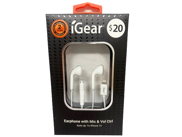 EARPHONE WITH MICROPHONE VOL CONTROL IPHONE