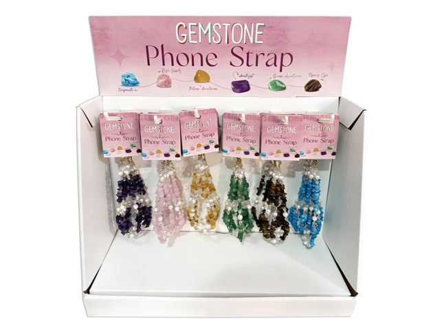GEM STONE CRYSTAL PHONE STRAP UN36