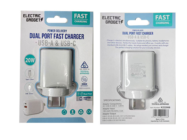 POWER ADAPTER 20W FAST CHARGE