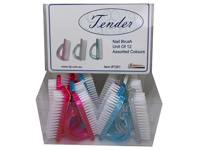 TENDER PLASTIC NAIL BRUSH UN12