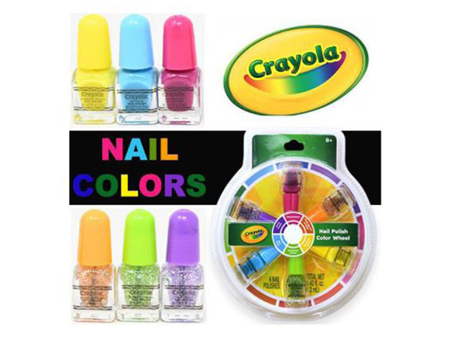 CRAYOLA NAIL POLISH 6PK SOLD QTY 6