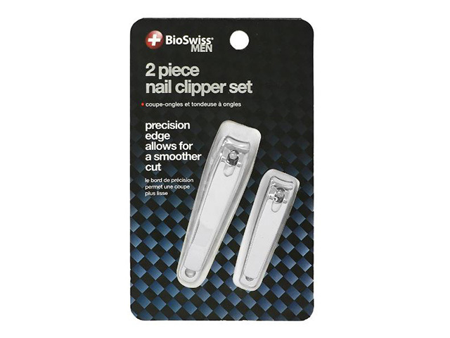 BIOSWISS NAIL CLIPPERS 2PC 3ASST