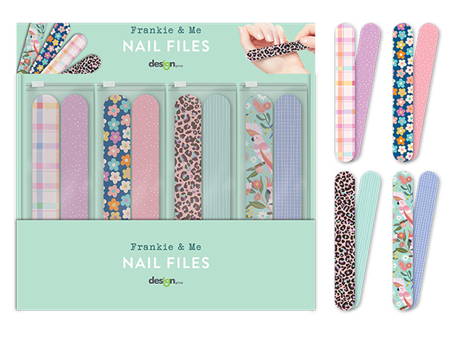 NAIL FILE POUCH 2PK ASST UN48