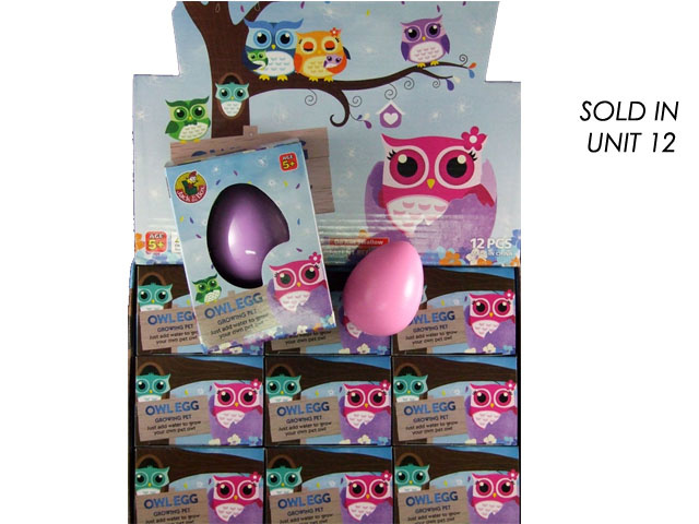GROWING PET OWL EGG UNIT12
