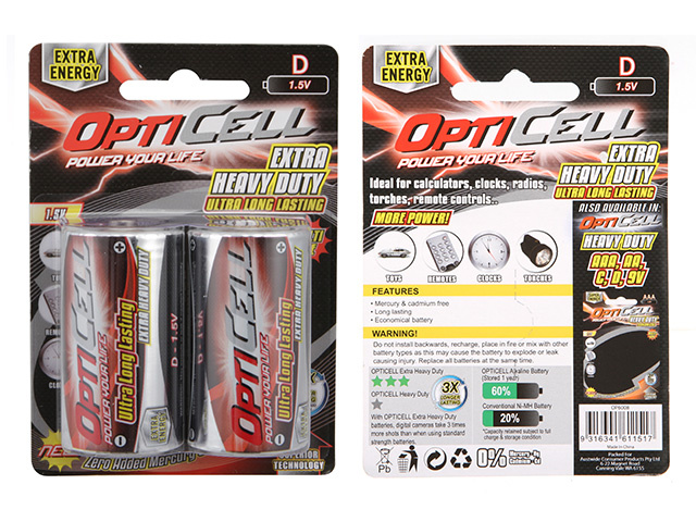 OPTI CELL EXTRA HEAVY DUTY D BTTRY