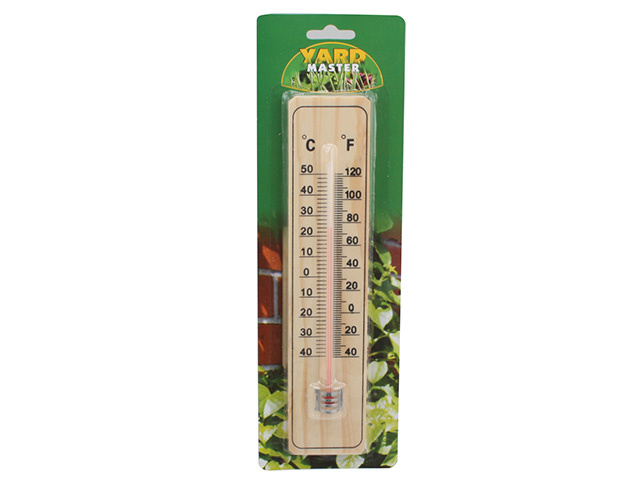 THERMOMETER WOOD 22X5CM