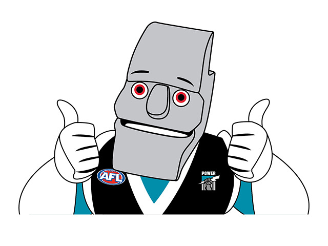AFL BACK WINDOW DECAL PORT ADELAIDE