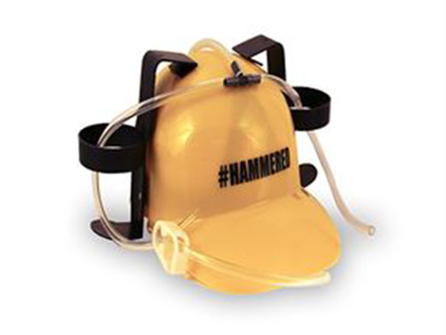 HAMMERED DRINKING HAT YELLOW