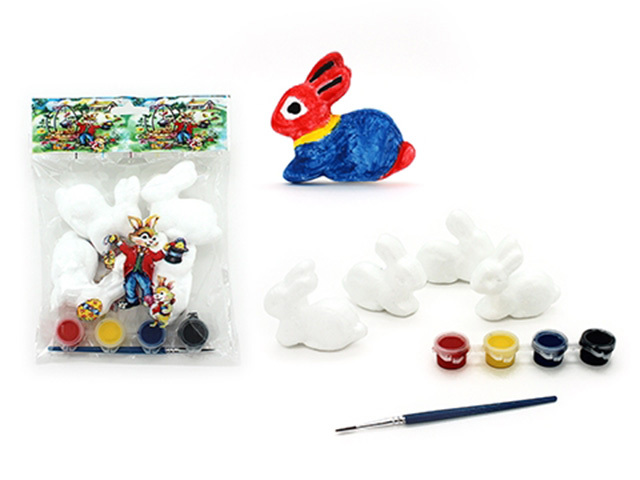 BUNNY PAINTING SET 18.5X13.5CM SOLD QTY12
