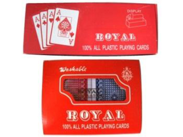 100% PLASTIC PLAYING CARDS 2PK UN6