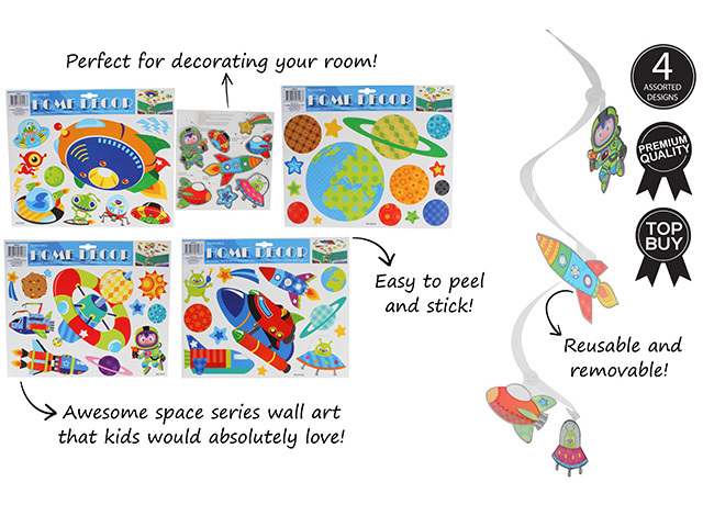 W/ART &amp; MOBILE SPACE SERIES 4ASST SOLD QTY12
