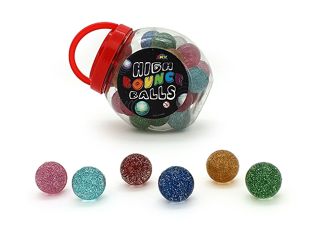HI BOUNCE BALL 45MM GLITTER UN30