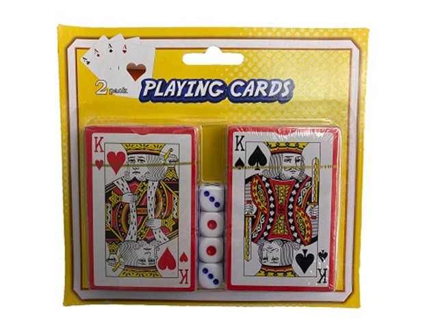 PLAYING CARD &amp; DICE SET