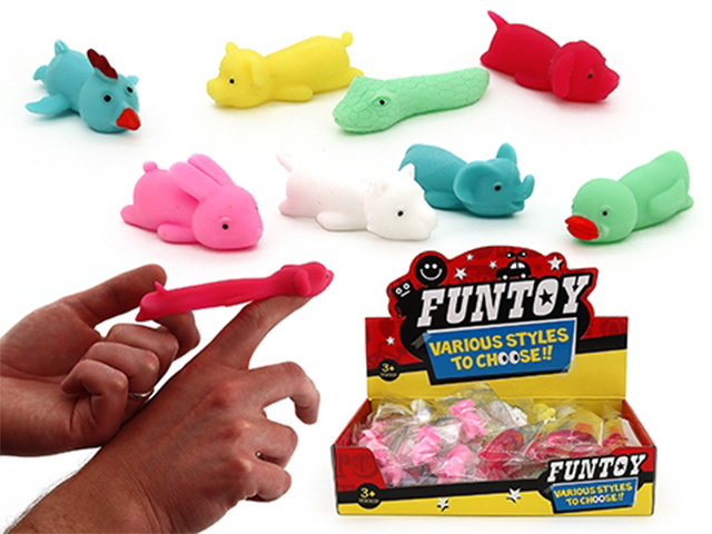 FINGER FLINGER ANIMALS 8ASST 8-10CM UN48