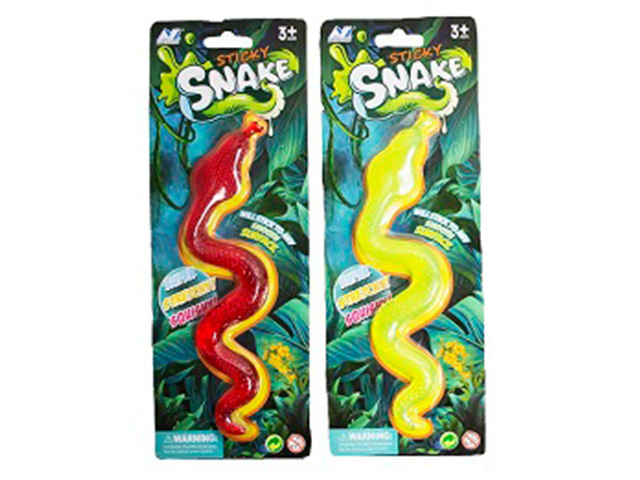 STICKY SNAKE 19.5CM SOLD QTY 12