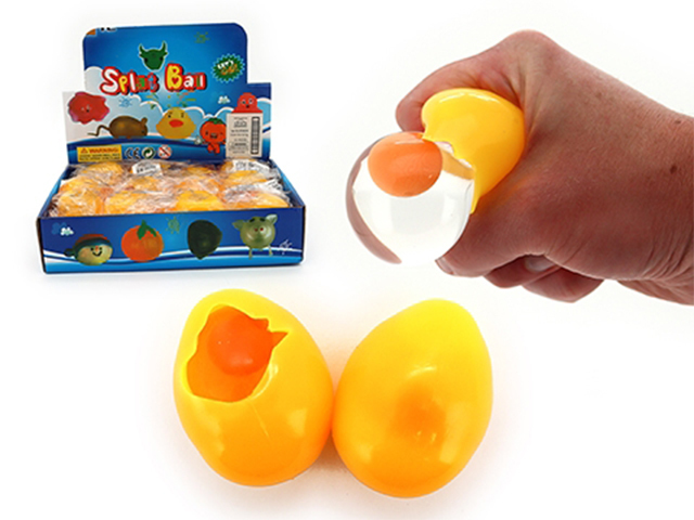 WATER SQUEEZE AND SPALTTER CHICKEN EGG 7CM UN12