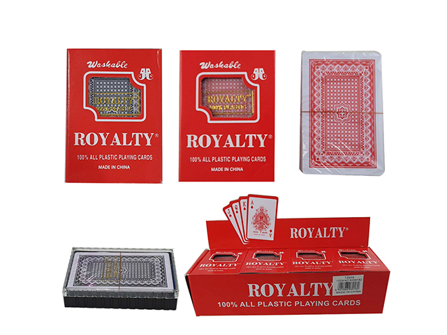 PLAYING CARD PLASTIC WASHABLE UN12