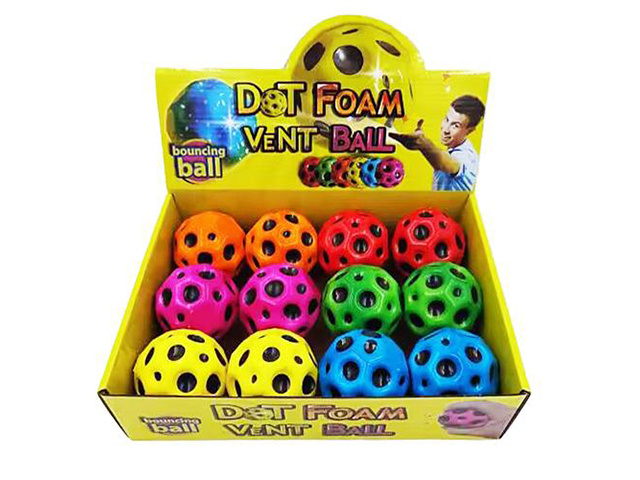 HI BOUNCE BALL DOT 7CM UN12