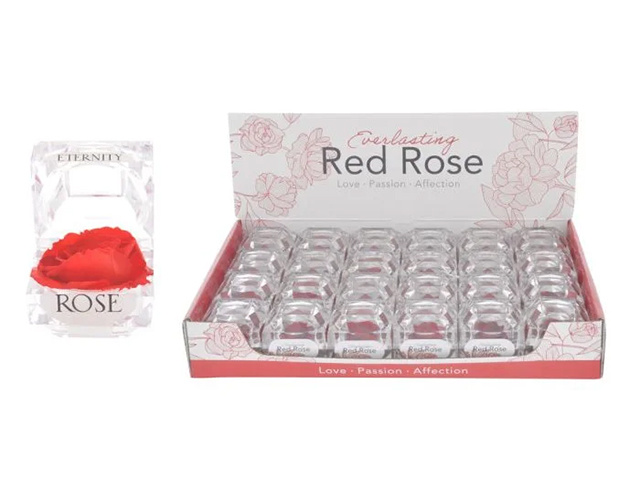 EVERLASTING RED ROSE BOX UN24
