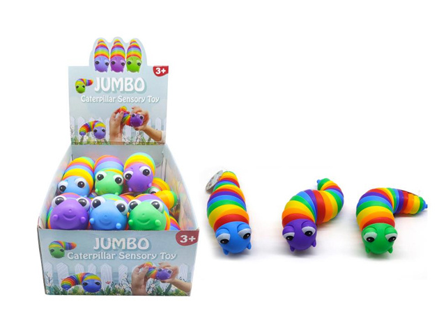 JUMBO CATERPILLAR SENSORY TOY UN12