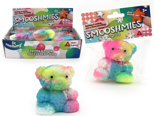TABA SO SQUISH RAINBOW BEAR 7CM UN12
