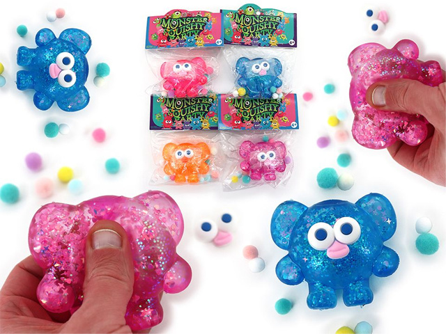 SQUEEZE SUGAR MONSTER 4ASST 7CM UN12
