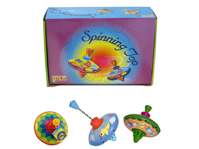 13CM METAL SPINNING TOP UN6
