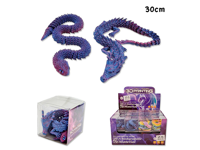 3D PRINT SNAKE/DRAGON 30CM UN24