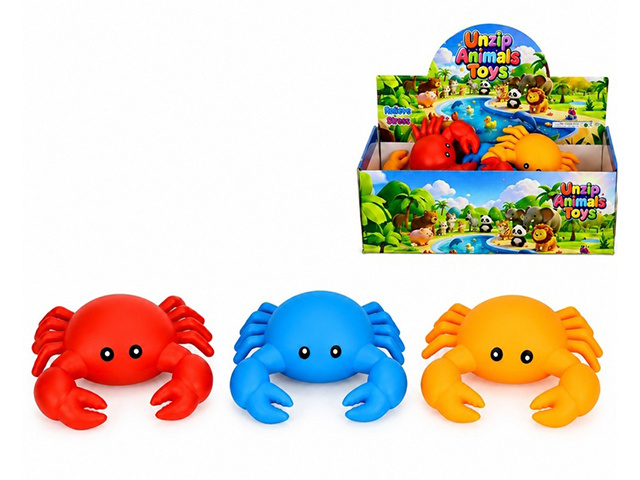 19CM SQUISHY CRAB 3ASST UN18