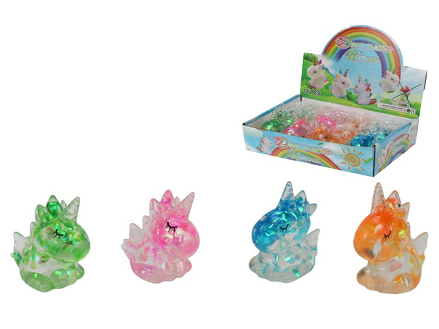 10CM SQUISHY SUGAR UNICORN 3ASST UN12