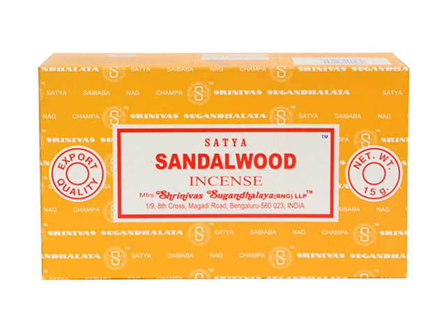 SATYA INCENSE 15G SANDLEWOOD UN12