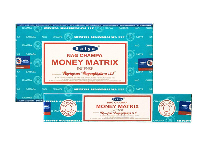 SATYA MONEY MATRIX INCENSE 15G UN12