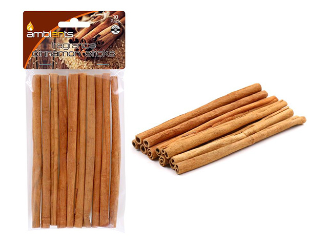 CINNAMON FRAG STICKS 15X1CM 10PK SOLD QTY12