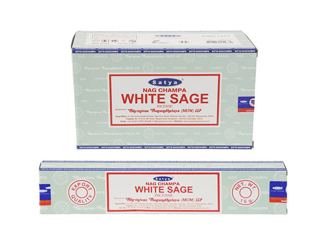 SATYA WHITE SAGE INCENSE 15G UN12