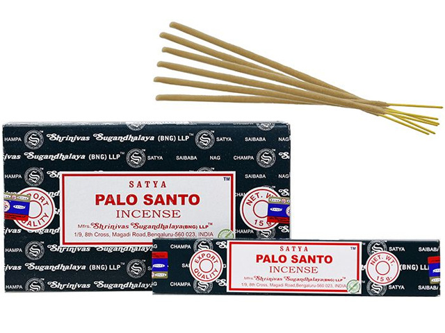 SATYA INCENSE STICKS PALO SANTO 20CM 15G UN12