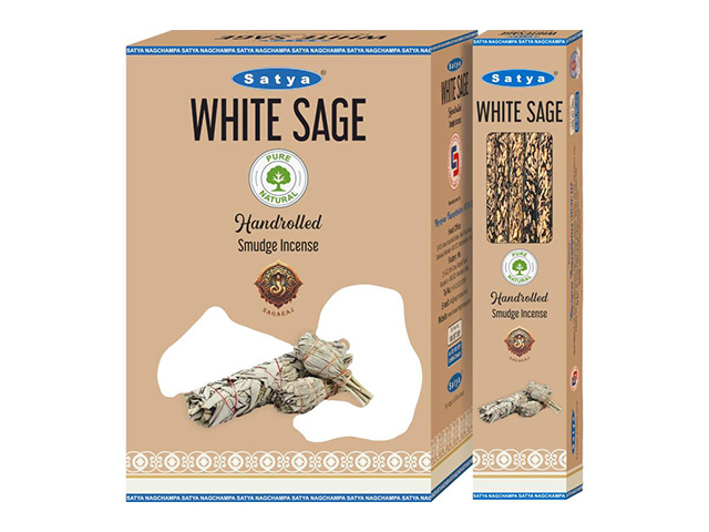 SATYA SMUDGE WHITE SAGE INCENSE STICKS UN12