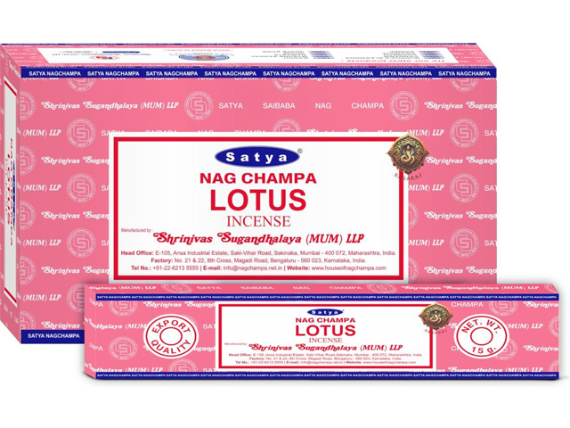 SATYA LOTUS INCENSE 15G UN12