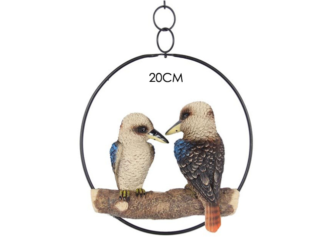 20CM TWIN KOOKABURRAS IN RING