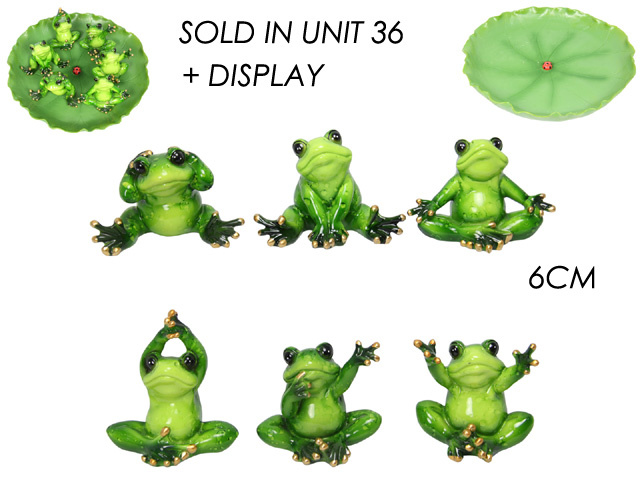 6CM MARBLE LOOK FROG UN36