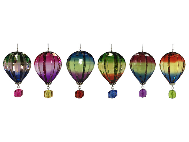 ACRYLIC RAINBOW BALLOON 6ASST 10CM
