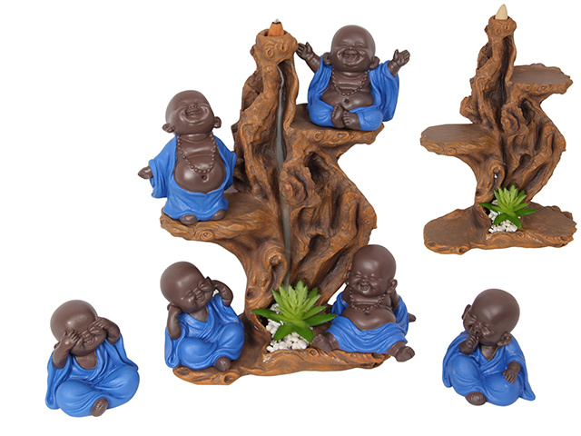 10CM BLUE MONK sold qty 6 (no stand)