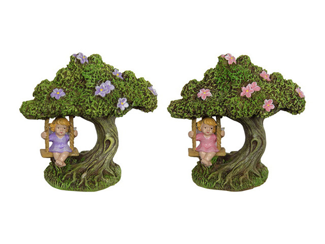 10CM FAIRY IN TREE SWING 2ASST