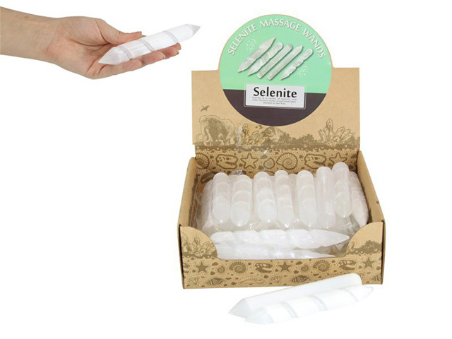 15-16CM SELENITE MASSAGE WANDS 5ASST UN30