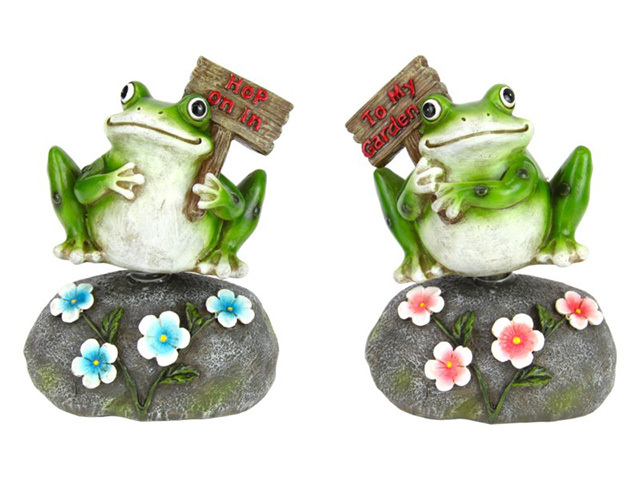 15CM FROG ON ROCK WOBBLING 2 ASS