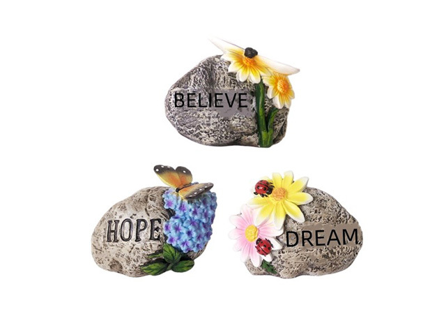 12CM NATURE GARDEN ROCK SOLD QTY6