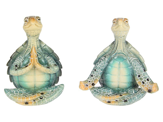 17CM TURTLE IN MEDITATING POSE QTY 2