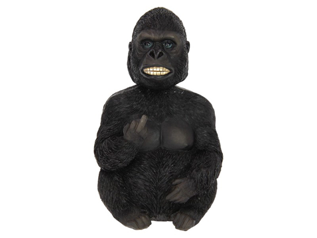 17CM GORILLA WITH FO BOBBLE HEAD